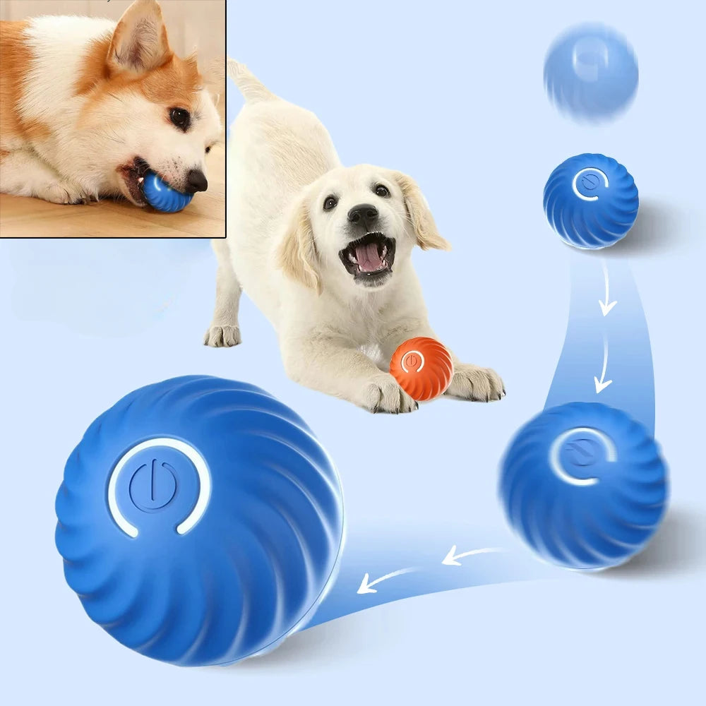 Dog Toy Ball Automatic Moving Bouncing Rolling Ball USB Smart