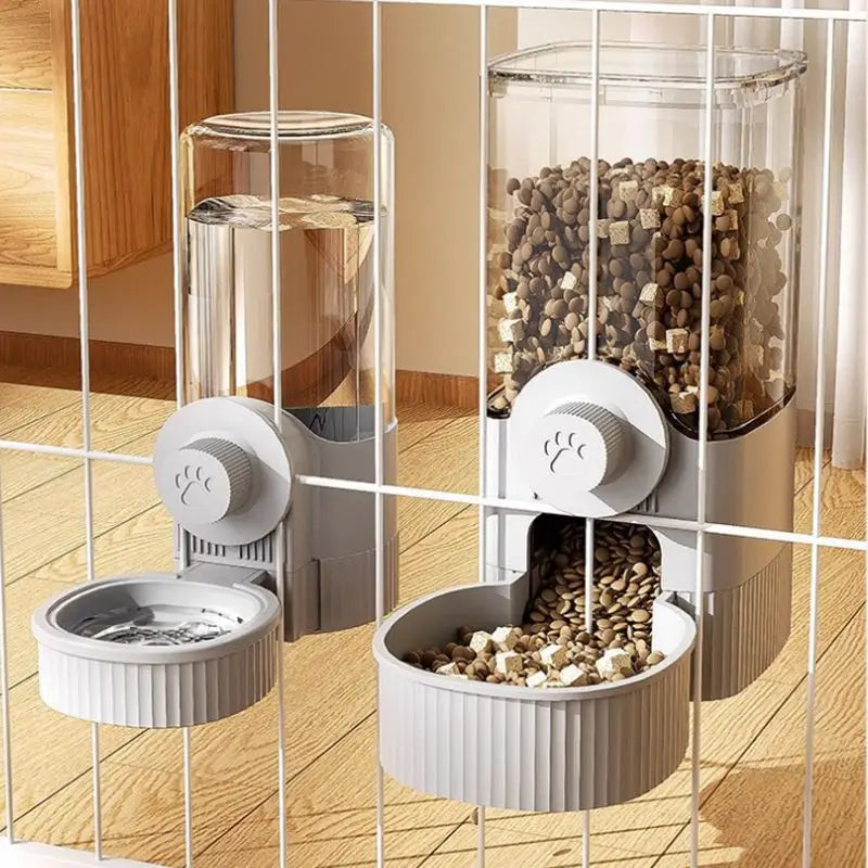 Pet Cage Hanging Feeder Automatic Fountain Water Bottle Food