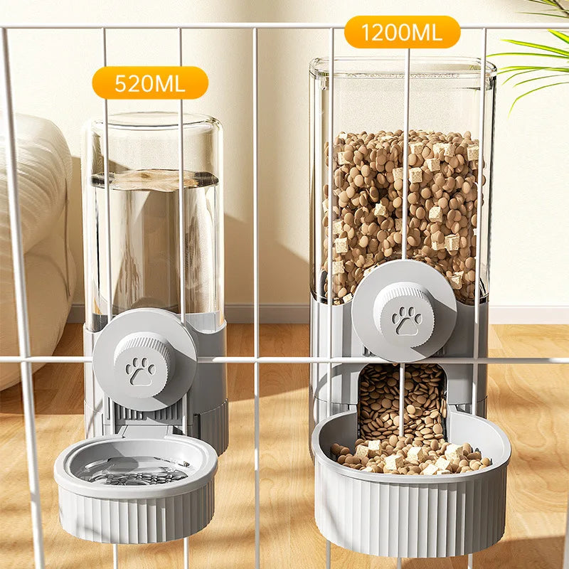 Pet Cage Hanging Feeder Automatic Fountain Water Bottle Food