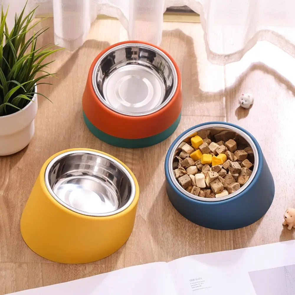 Anti Rollover Dog Feeder New Anti Overturning Large Capacity Neck