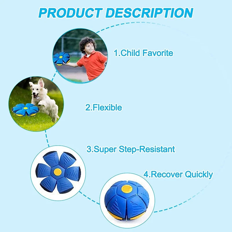 Dog Toys Magic Funny Pet Toy Flying Saucer Outdoor Dog Training